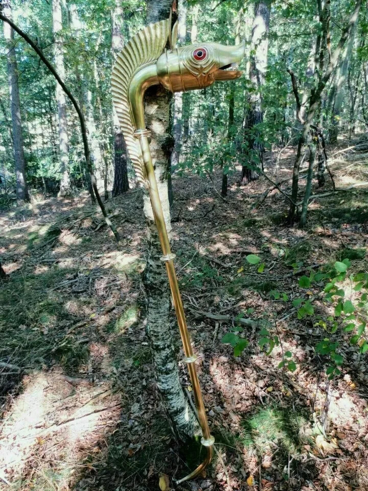 Carnyx of Tintignac Celtic War Horn Celtic Trumpet Fully Functional Playable 02