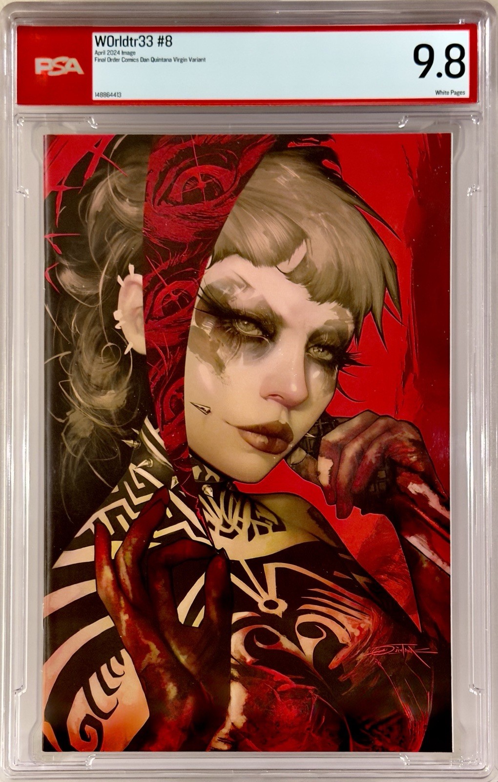 W0rldtr33 #8 - PSA 9.8 Dan Quintana SDCC / Final Order Virgin Var - CGC Wordtree W0rldtr33 #8 - PSA 9.8 Dan Quintana SDCC / Final Order Virgin Var - CGC Wordtree