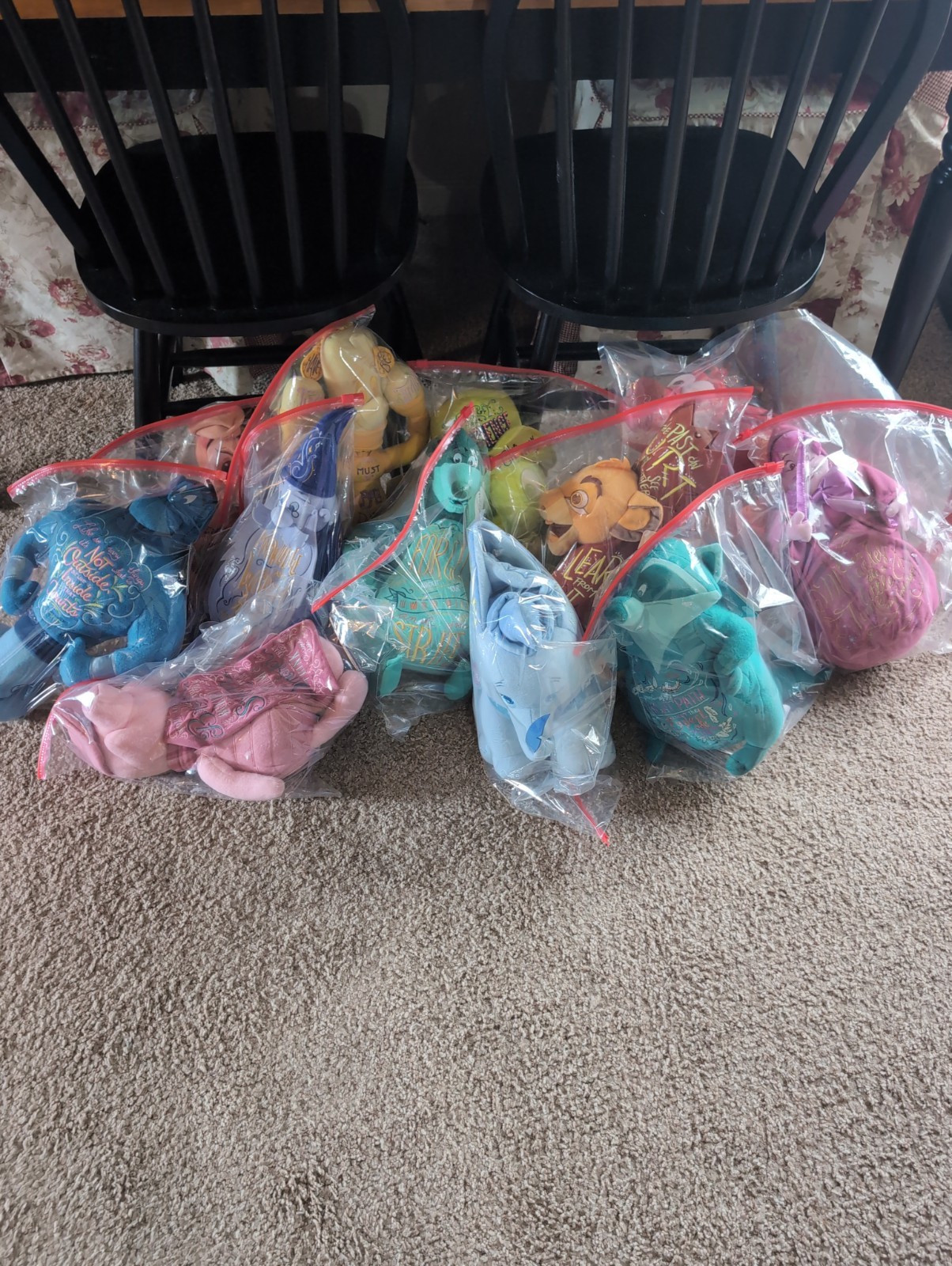 Disney Wisdom Plush Set 1-12 Pre-Owned With Tags