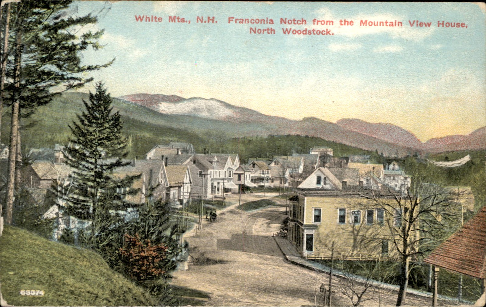 North Woodstock NH Franconia Notch The Atkinson News Co. c1910s Vintage Postcard