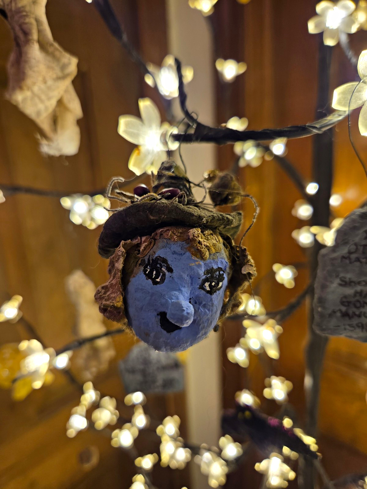 Hand Crafted, Primitive, Spun Cotton Willow Woman Ornament Hand Crafted, Primitive, Spun Cotton Willow Woman Ornament