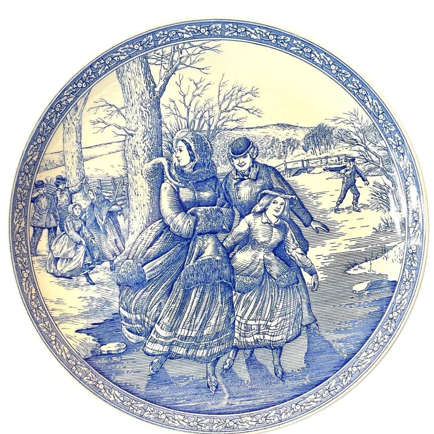 Spode The Blue Room Collection Christmas Plate Number 2 England 8-1/4\