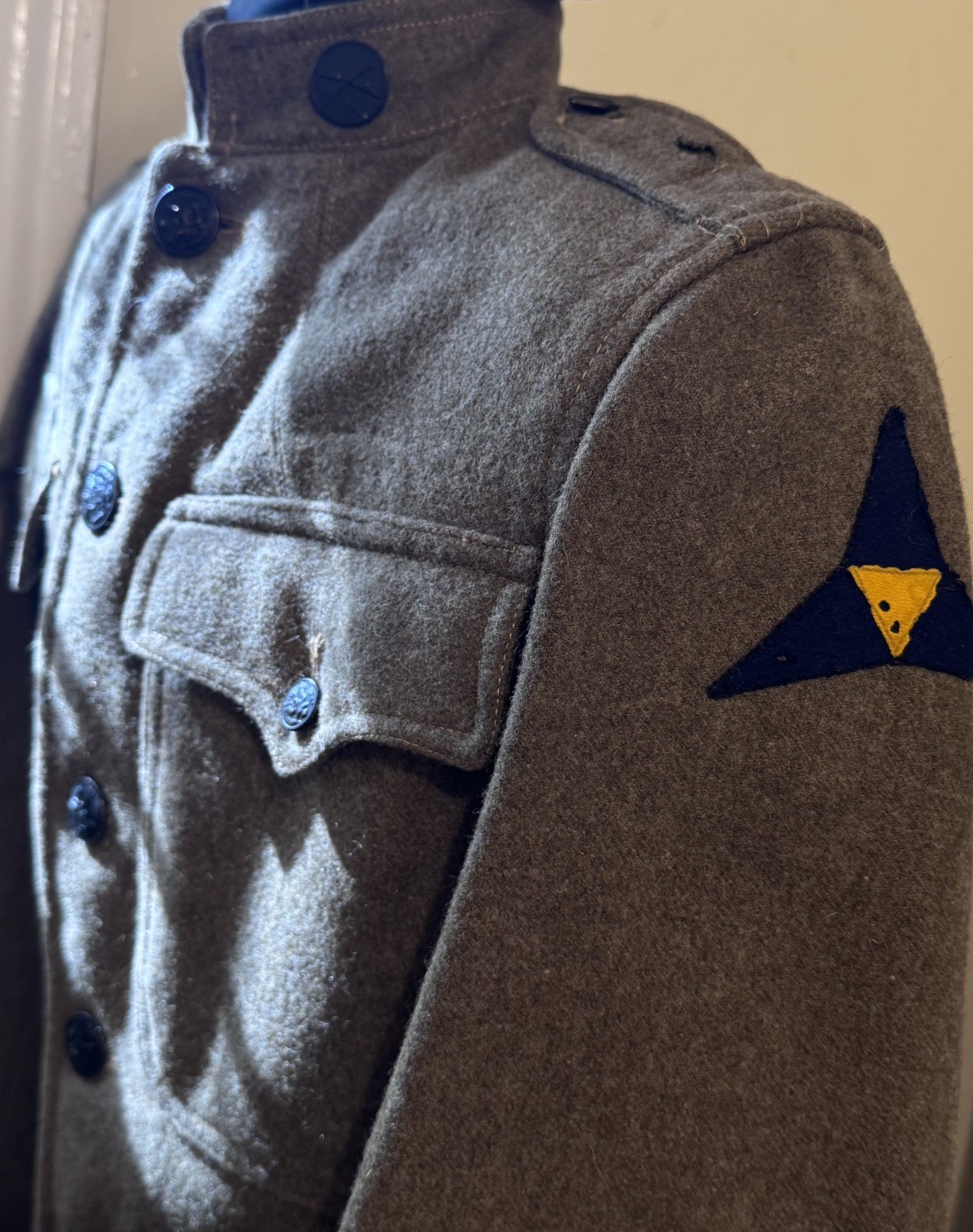 WWI K troop, 3rd Cavalry Regt, 3rd CORPS • M1917 “British Contract” Service Coat