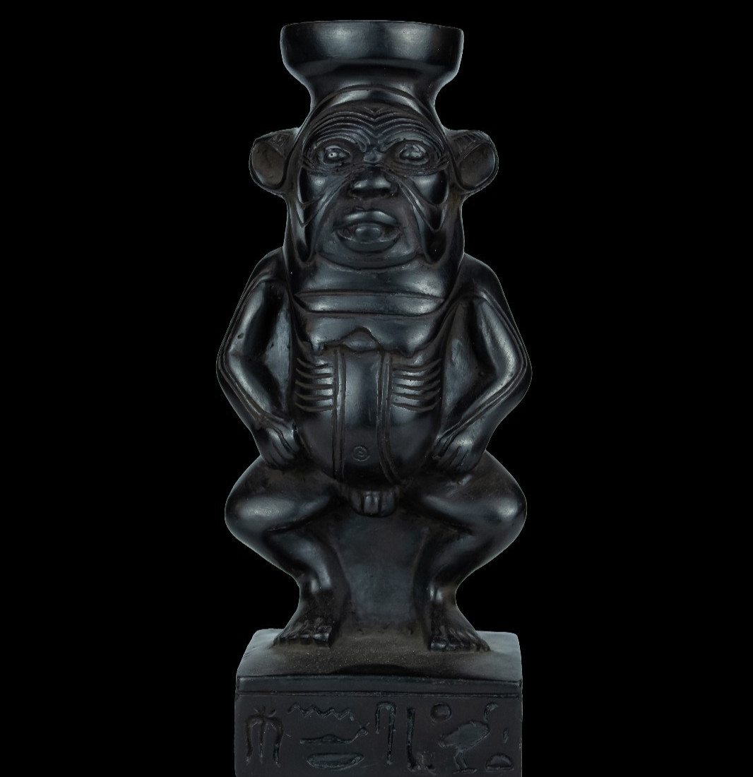 Rare Egyptian Artifacts Of Authentic Pharaonic Statue Of Egyptian God Bes BC