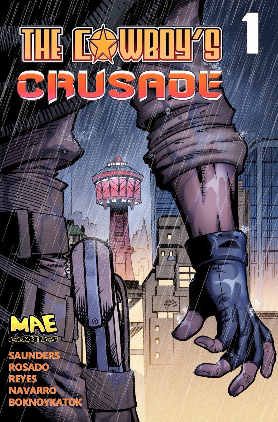 The Cowboy’s Crusade Issue 1 Comic Book Bag & Board