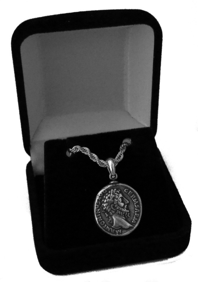 Marcus Aurelius  Ancient Roman REPLICA COIN PENDANT Gift Stocking Stiuffer S