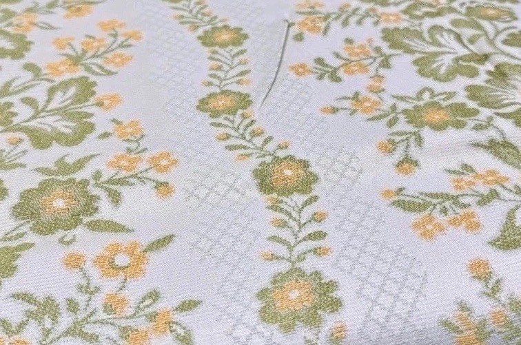 Vtg AMAZING Floral Tablecloth/Patchwork/crafts.CottageCore,Grandmas Fabric/linen
