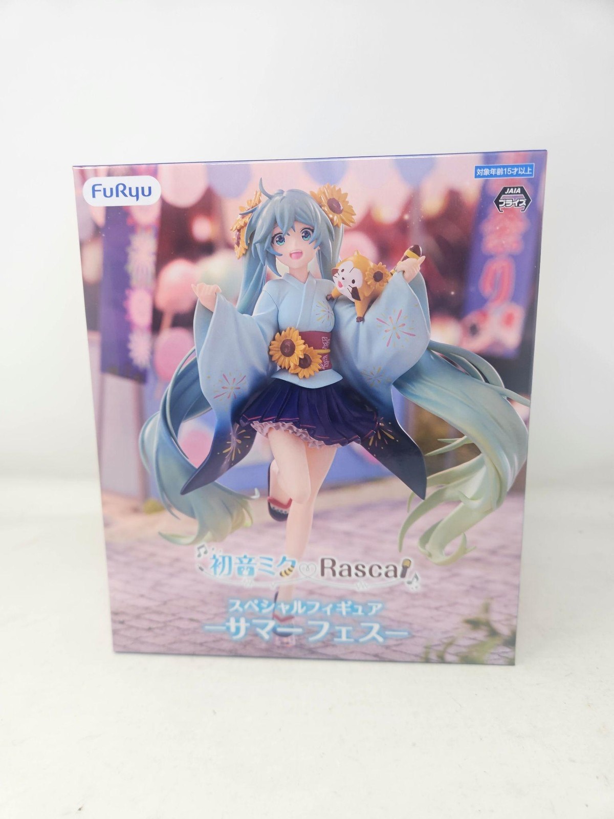 FuRyu Hatsune Miku X Rascal Summer Festival Anime PVC Figure New Boxed Blue