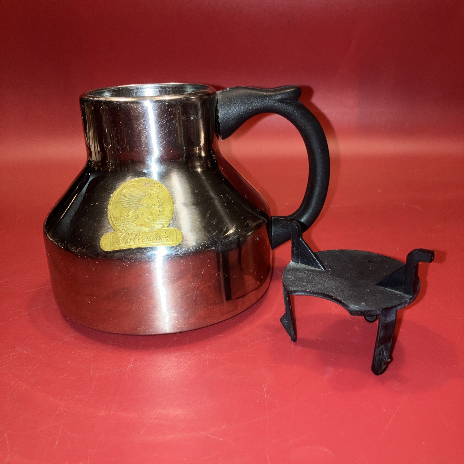 Vintage Cabela’s Bergschrund Chubby Travel Mug 18-8 Stainless Korea w Insert