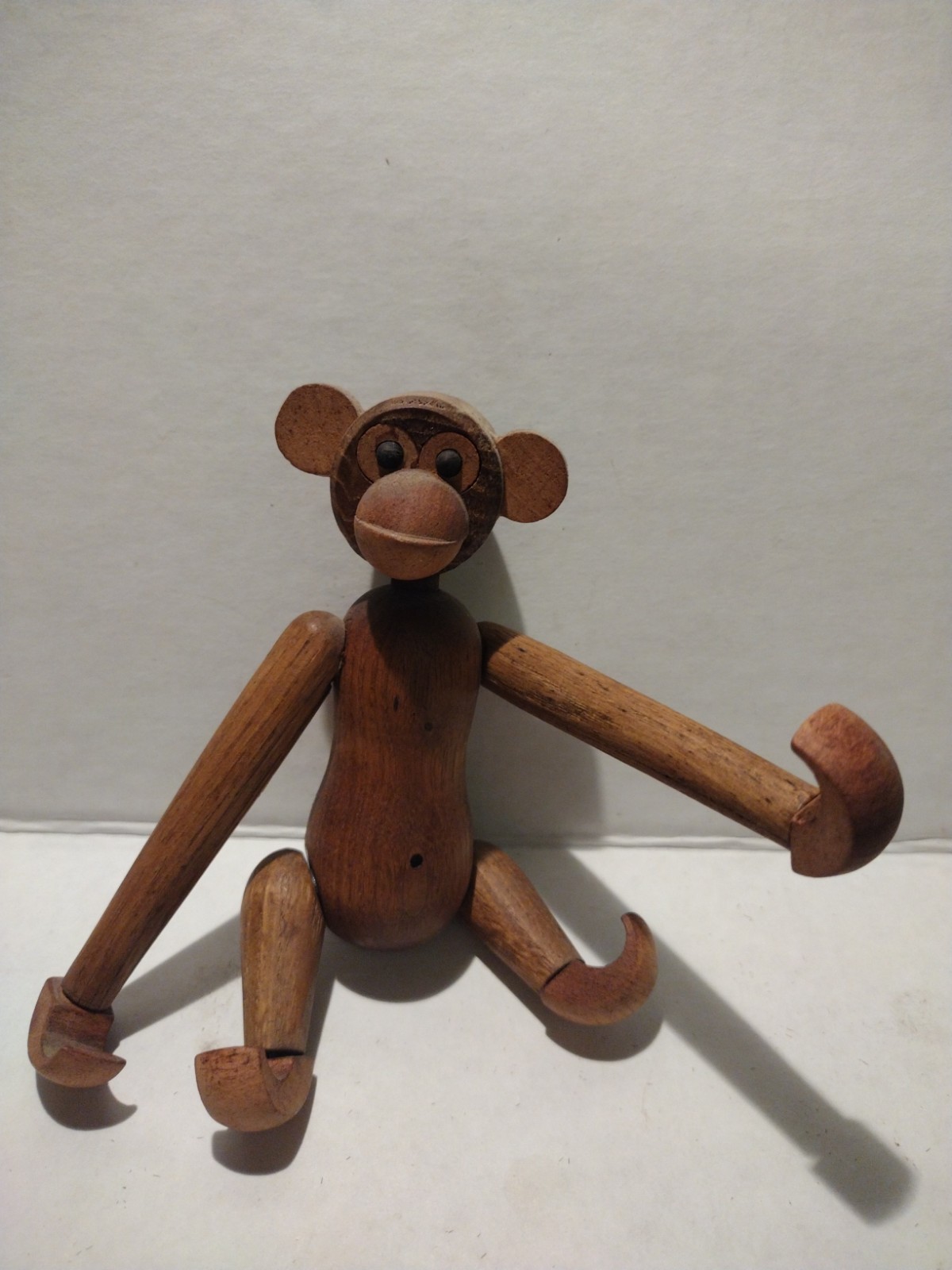 Vintage Teak Wood Monkey  MCM 5\