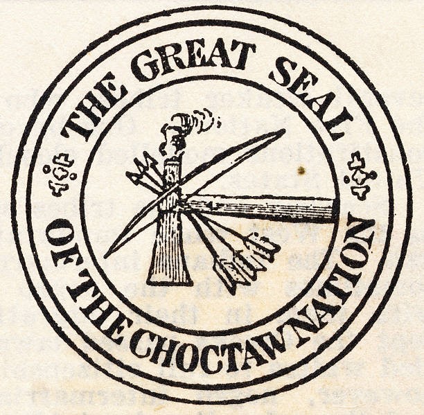 Great Seal of the Choctaw Nation Historic Old Photo