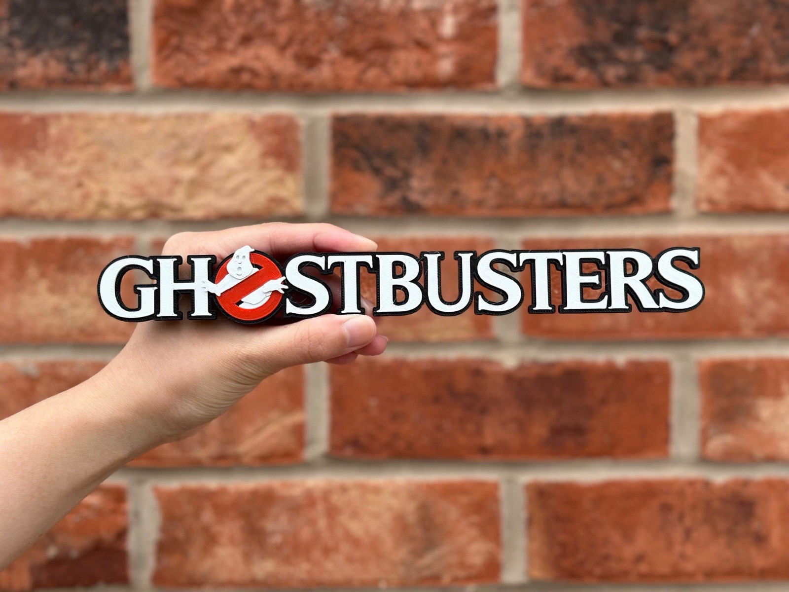 Ghostbusters 10” Logo Emblem 3D Print Movie Prop Sign Wall Art Decor Collectible