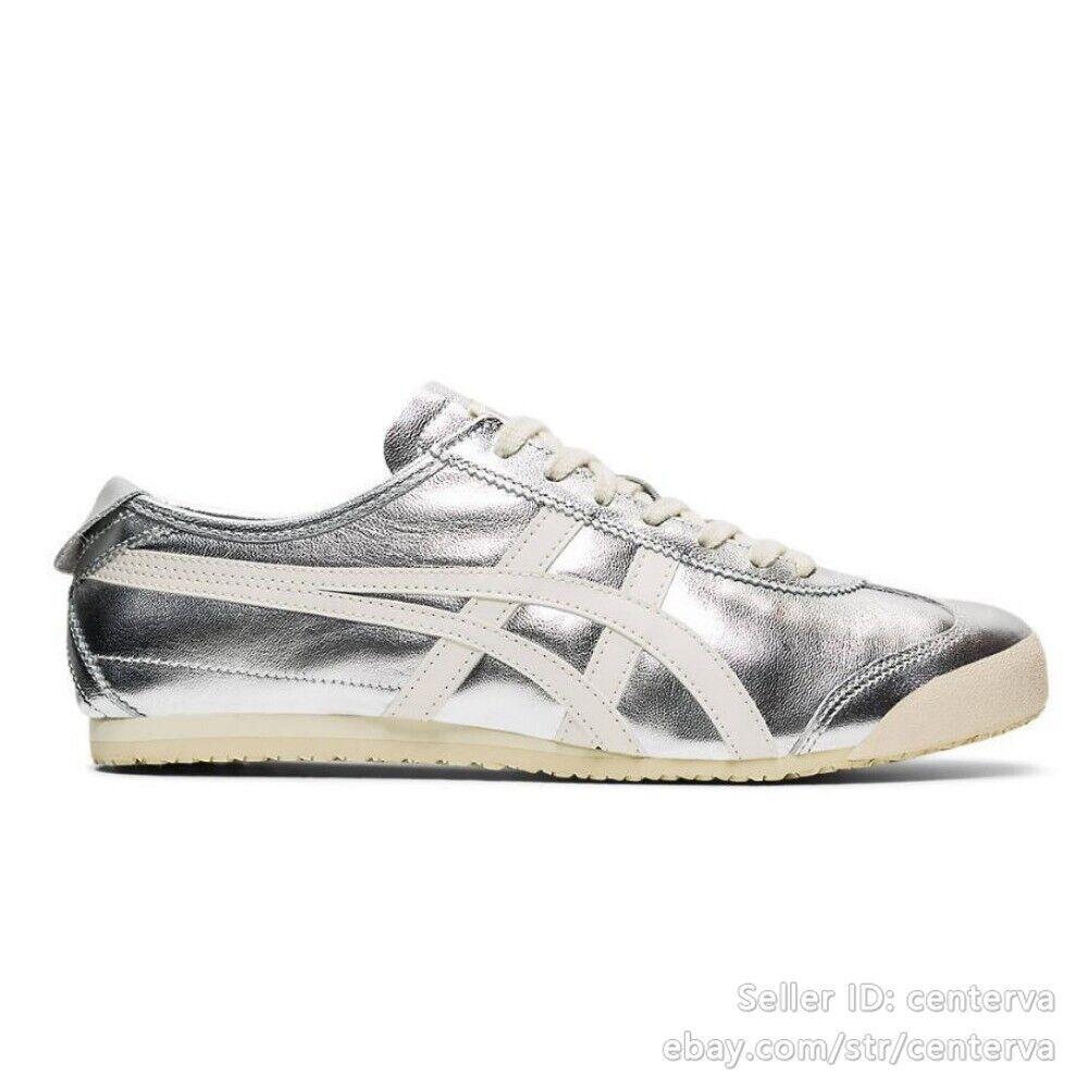 [NEW] Unisex Onitsuka Tiger MEXICO 66 Sneakers - Silver Yellow/Black Cream Shoes