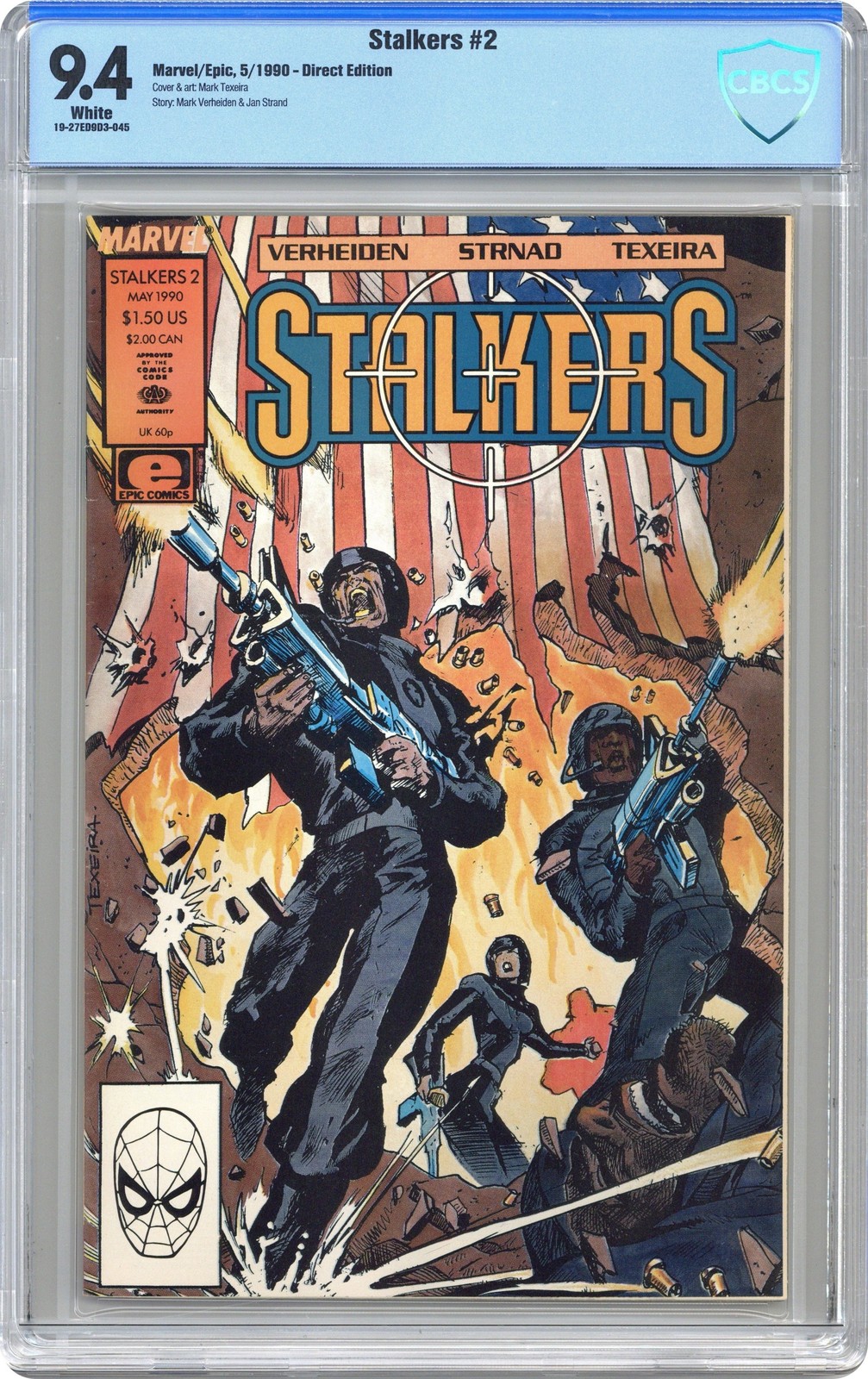 Stalkers #2 CBCS 9.4 1990 19-27ED9D3-045