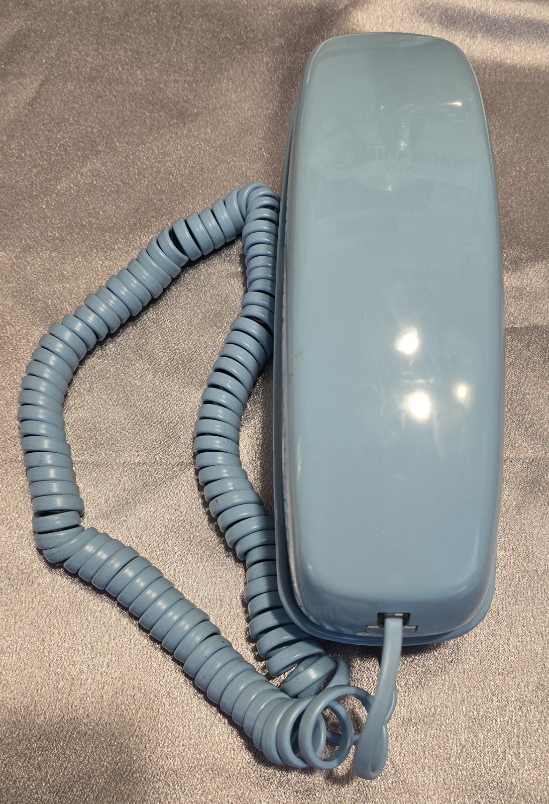 Vtg Aqua Blue Southwestern Trimline Phone Works