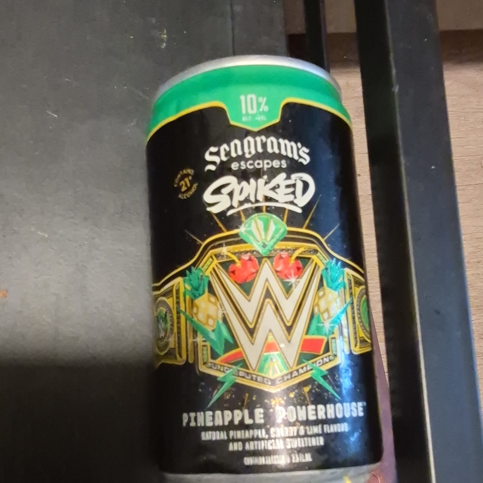 Seagram\'s Escapes Spiked Pineapple Powerhouse 10% Can Advertising Collectible