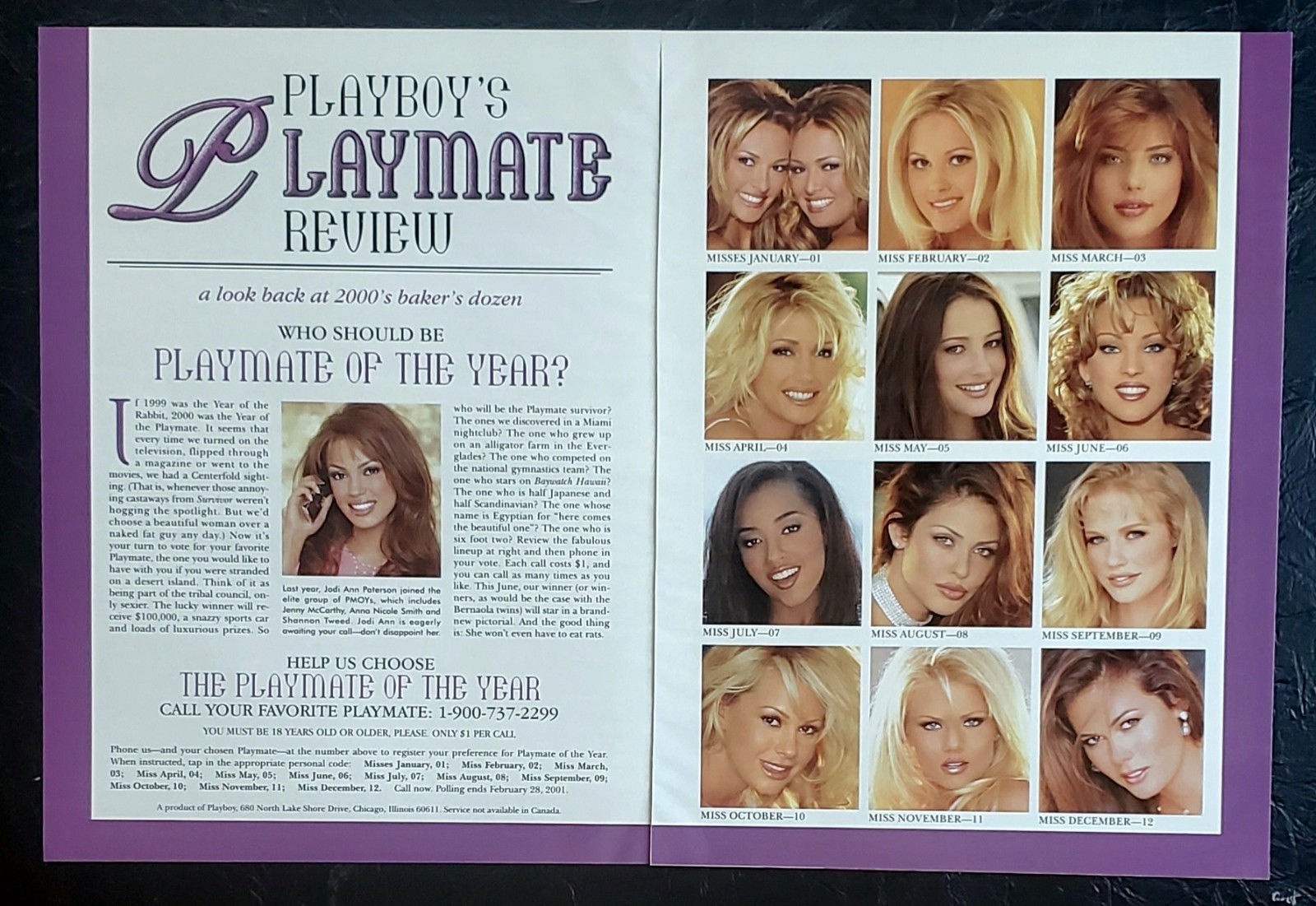 Playboy PICTORIAL ONLY - 2000 PLAYMATE REVIEW 12 pages Playboy PICTORIAL ONLY - 2000 PLAYMATE REVIEW 12 pages