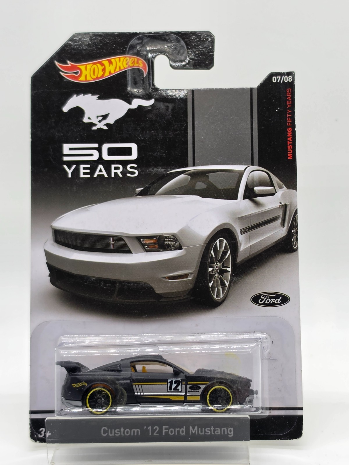 2014 Hot Wheels Custom '12 Ford Mustang Mustang 50 Years 7/8 Walmart Exclusive