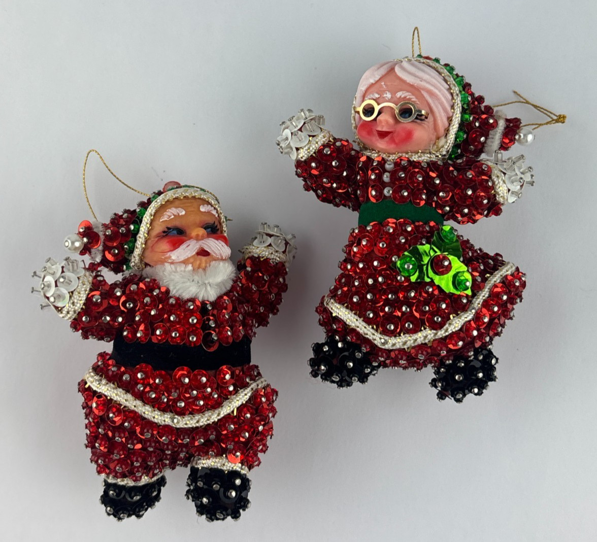 Vintage Mr & Mrs Santa Claus 3