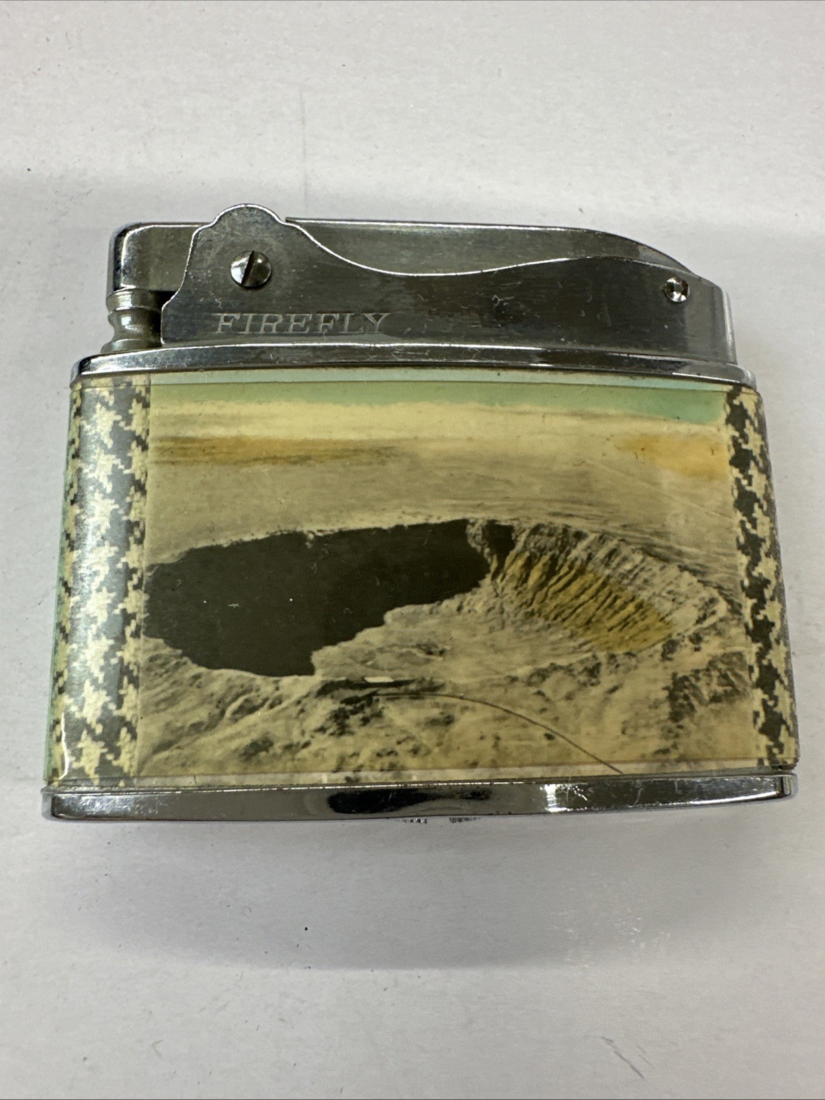 Vintage Lighter METEOR CRATER ARIZONA Unused Made in  Japan