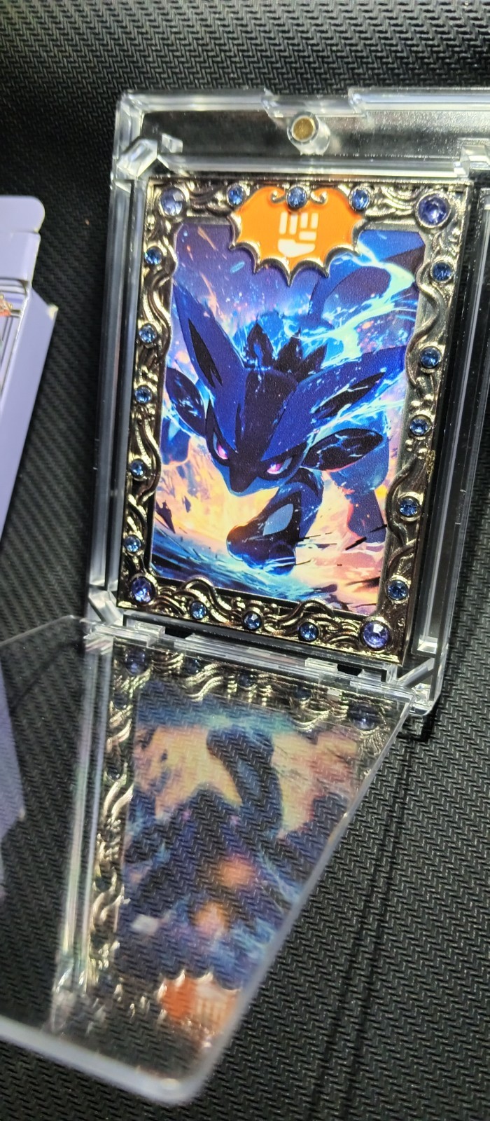 Pokemon LUCARIO Metal Card Serialized #19/20 Non TCG Custom Fan Art Heavy Pokemon LUCARIO Metal Card Serialized #19/20 Non TCG Custom Fan Art Heavy