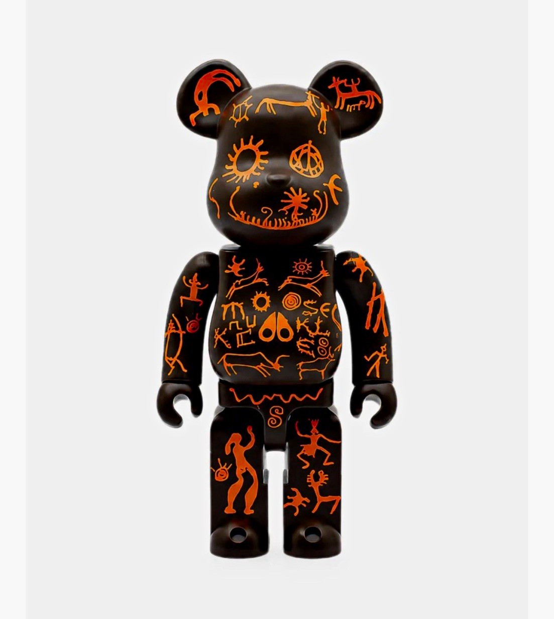 Medicom Toy Be@rbrick 1000% Moose Knuckles Collaboration Figure Black/Orange