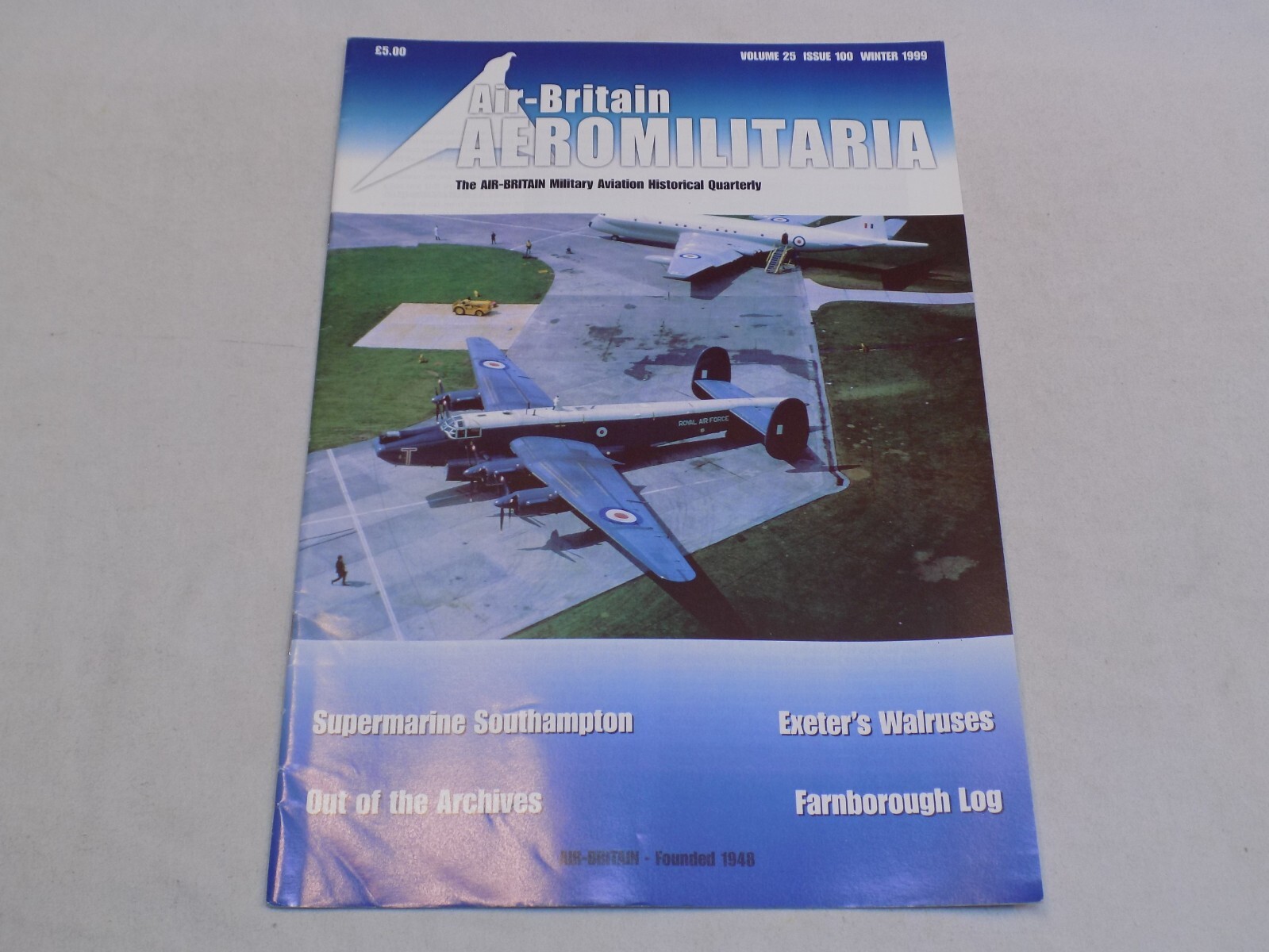 Air Britain Aeromilitaria Magazine Winter 1999 Supermarine Southampton Walruses