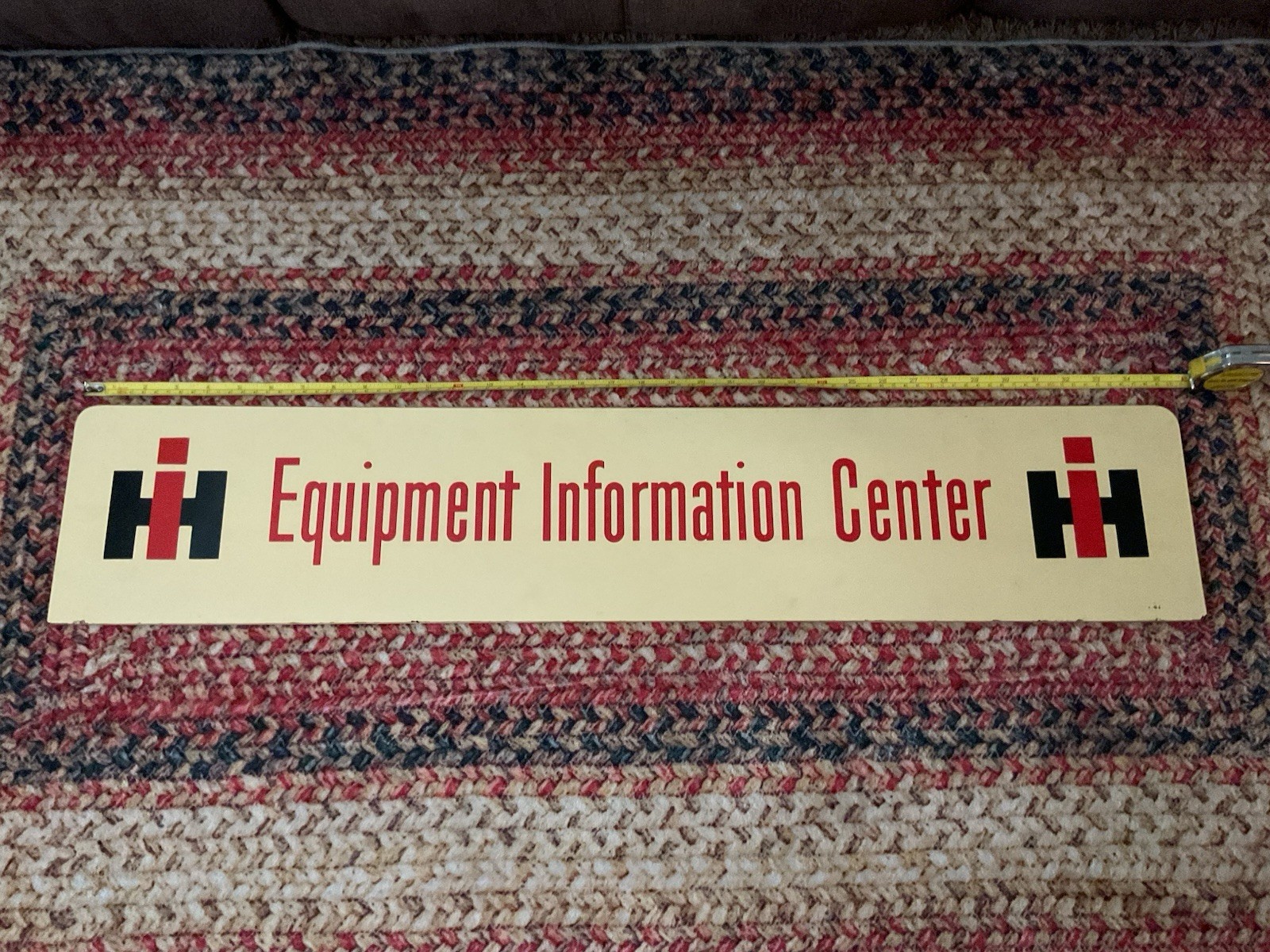IH Equipment Information Center International Harvester Sign Masonite 2 Sided IH Equipment Information Center International Harvester Sign Masonite 2 Sided