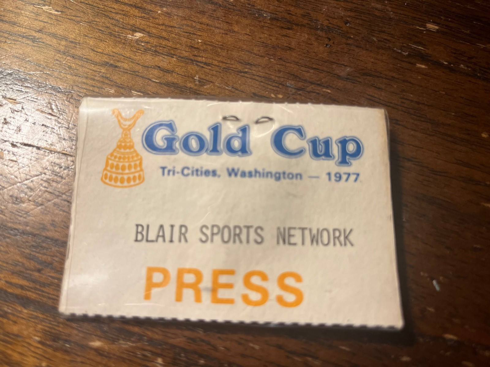 1977 TRI-CITIES GOLD CUP \ 1977 TRI-CITIES GOLD CUP \
