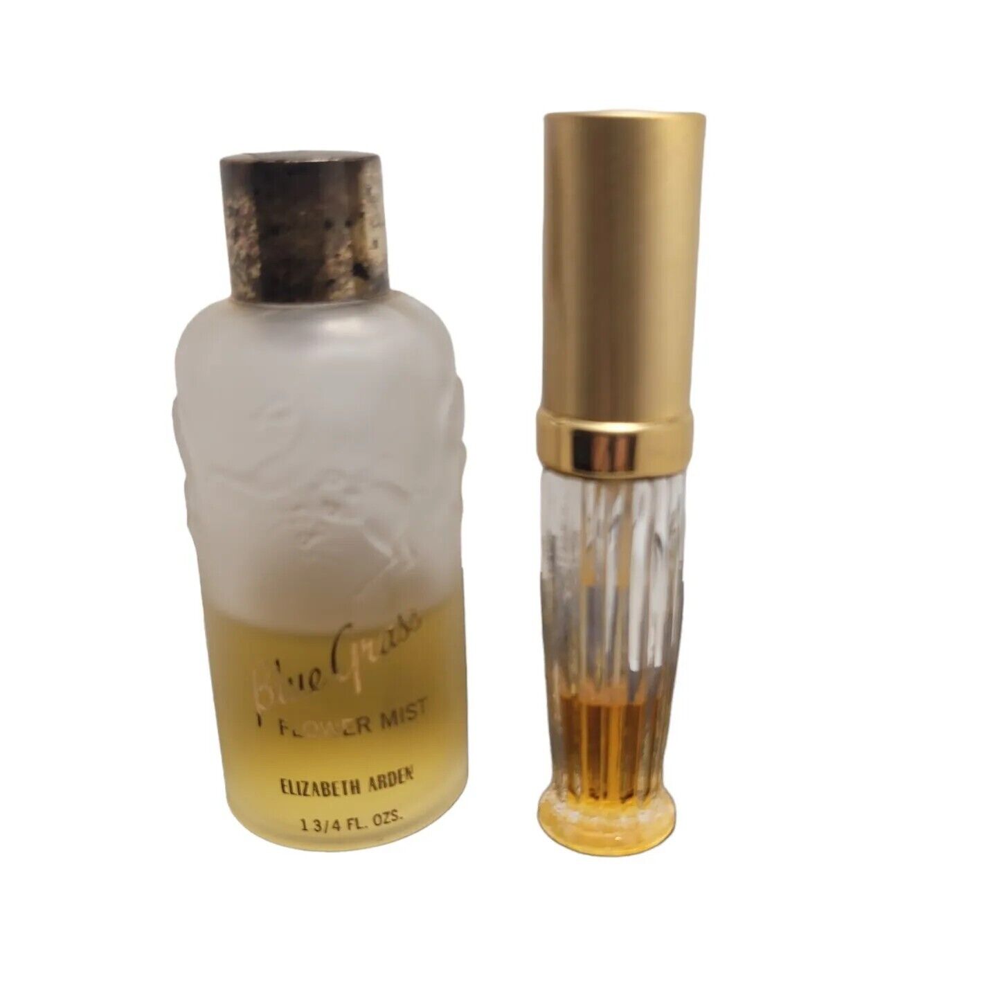 Elizabeth Arden Blue Grass Flower Perfume Mist Splash + Travel Size Open