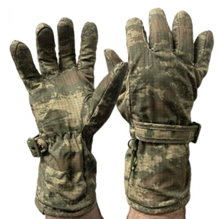New Turkish Military Army Marine Digital Camo Tactical Gloves Fleece Lined