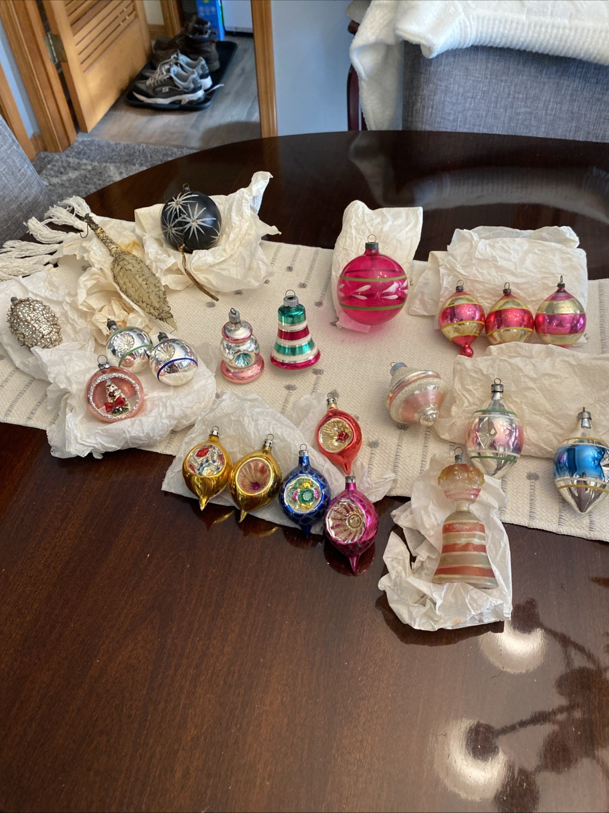 Vtg Christmas Ornaments Lot Huge Generational Lot