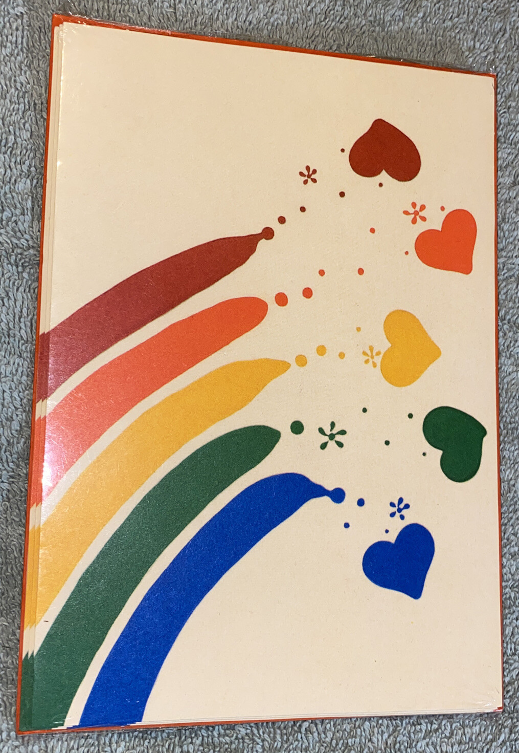 NOS Vintage Hallmark Mini-Pack Notes Rainbows & Hearts Pkg Of 3 Cards & Env. NOS Vintage Hallmark Mini-Pack Notes Rainbows & Hearts Pkg Of 3 Cards & Env.
