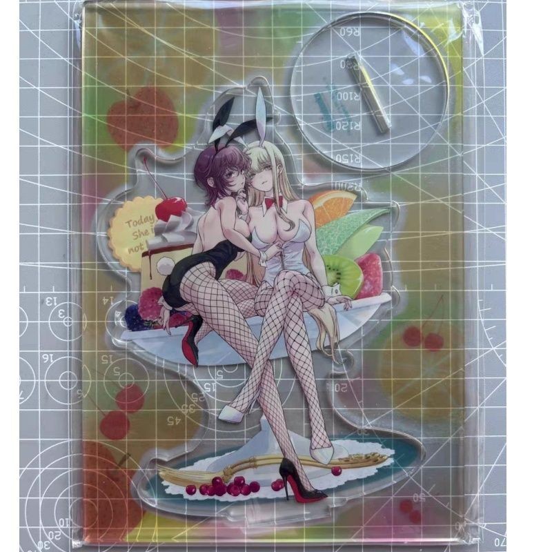 Hot Cartoon Because My Girlfriend Isn\'t Here Today Acrylic Figure Sign Model