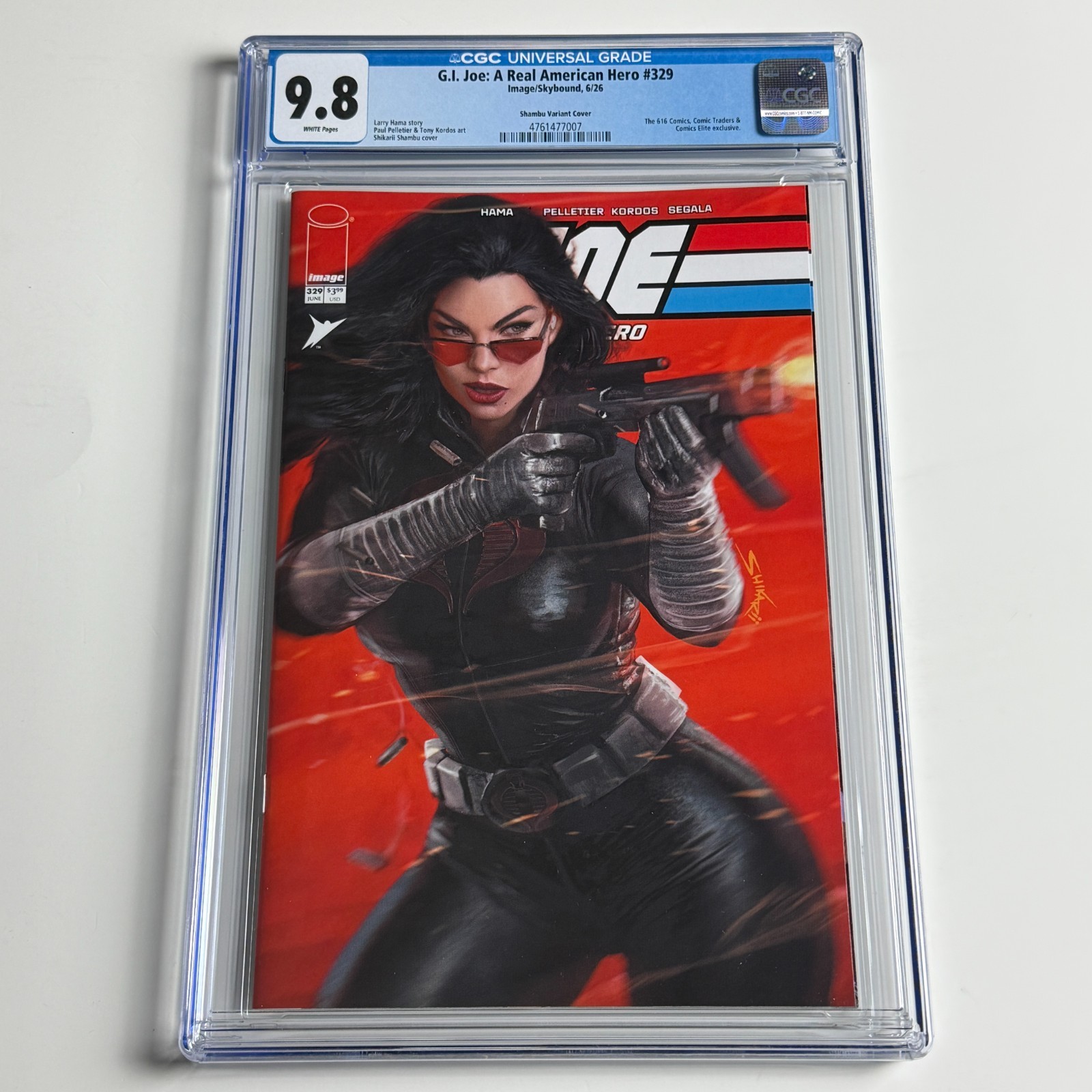 G.I. Joe: A Real American Hero #329 CGC 9.8 Shikarii Shambu Variant Ltd 750