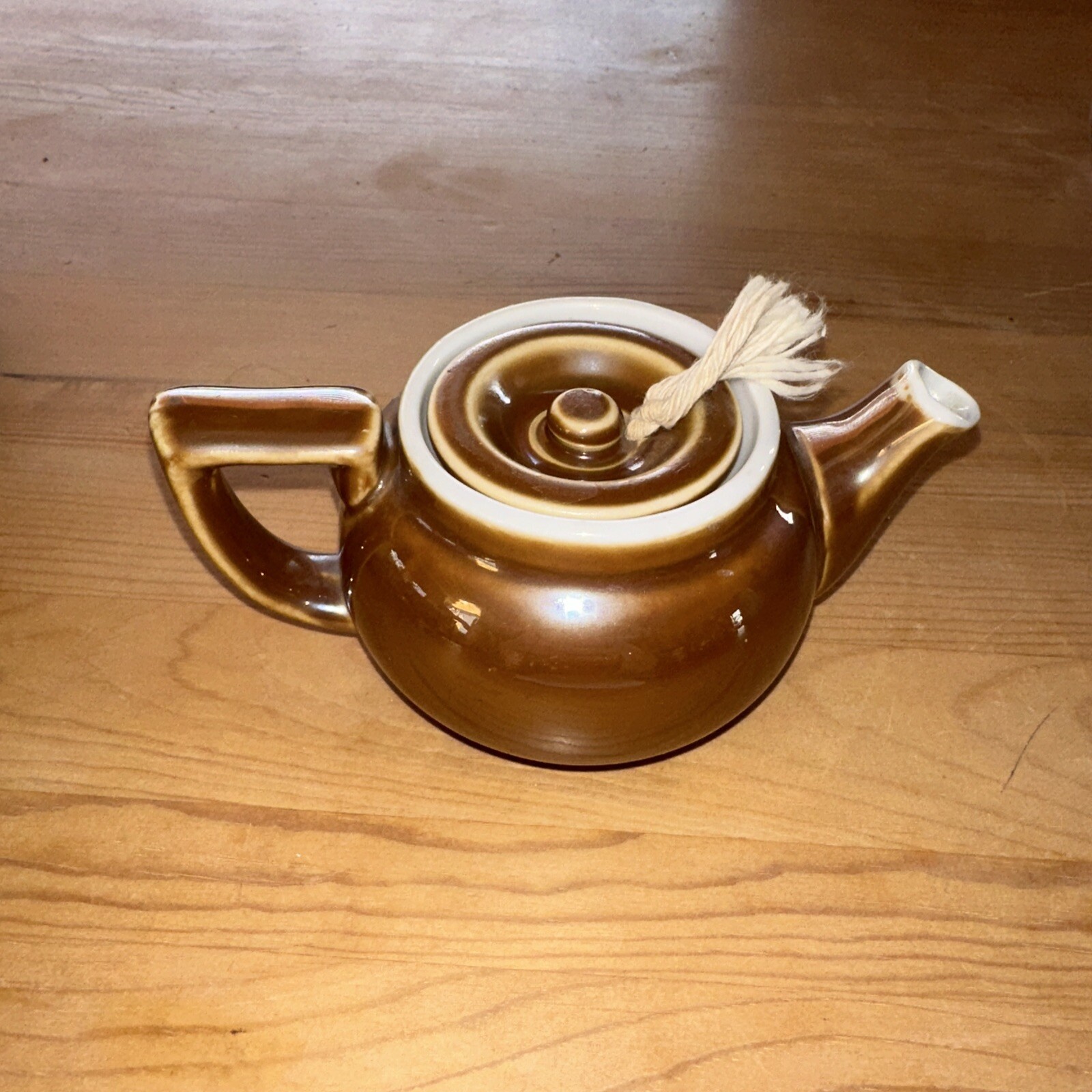 Vintage 1930\'s Fraunfelter Teapot Brown 300 Ceramic