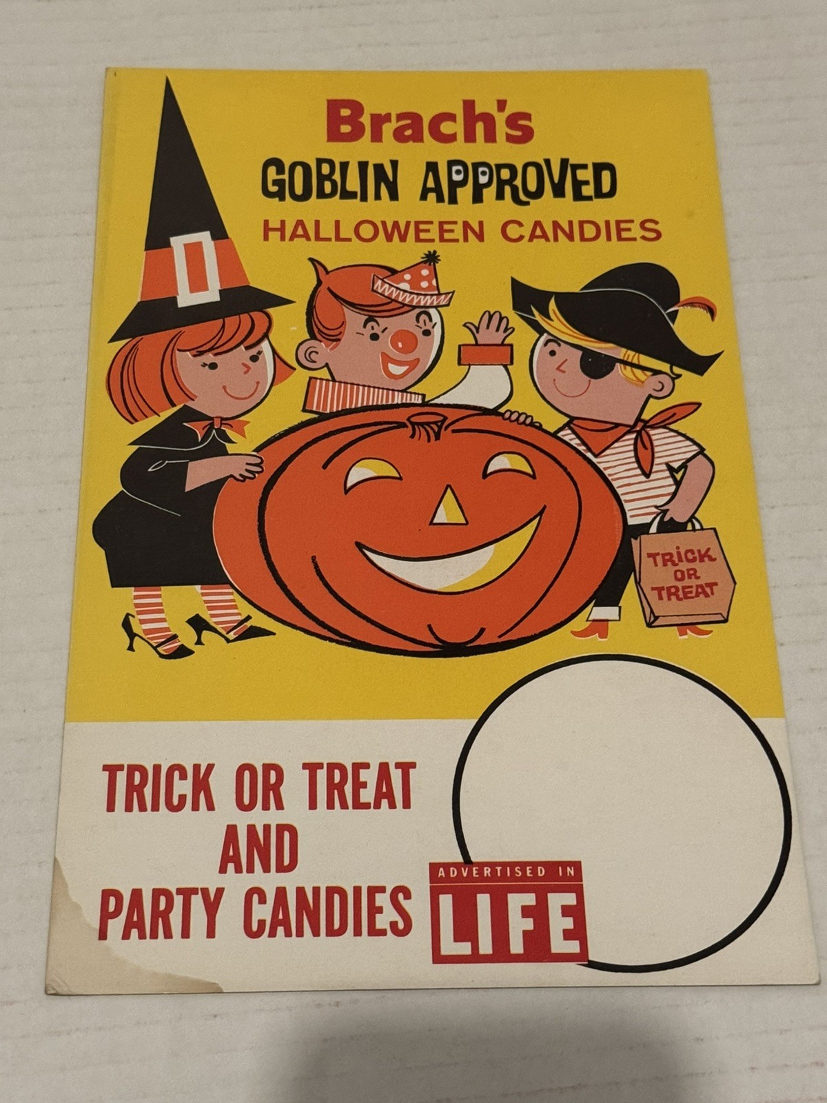 Vintage 1960's BRACH'S Goblin Approved Halloween Candies Store Display 