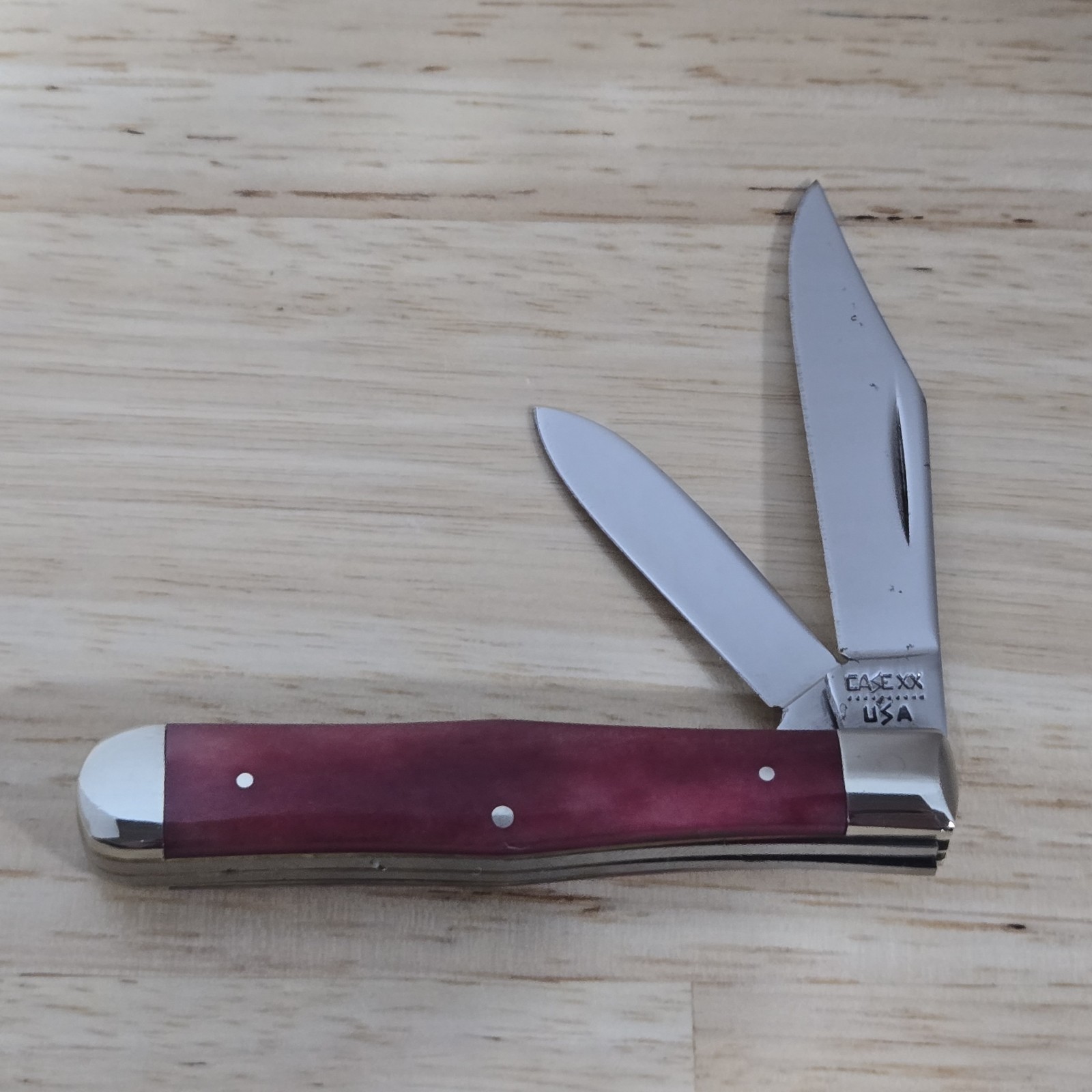 Case XX USA 10 dot 1980 SR 6225 1/2 smooth rose bone cokebottle jack knife NEW/N