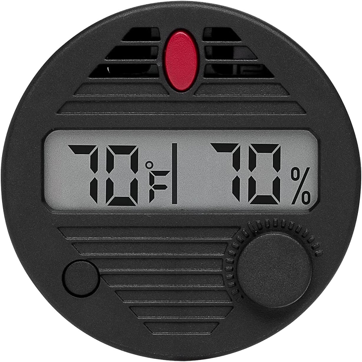 Quality Importers Trading HygroSet II Round Digital Hygrometer for Humidors