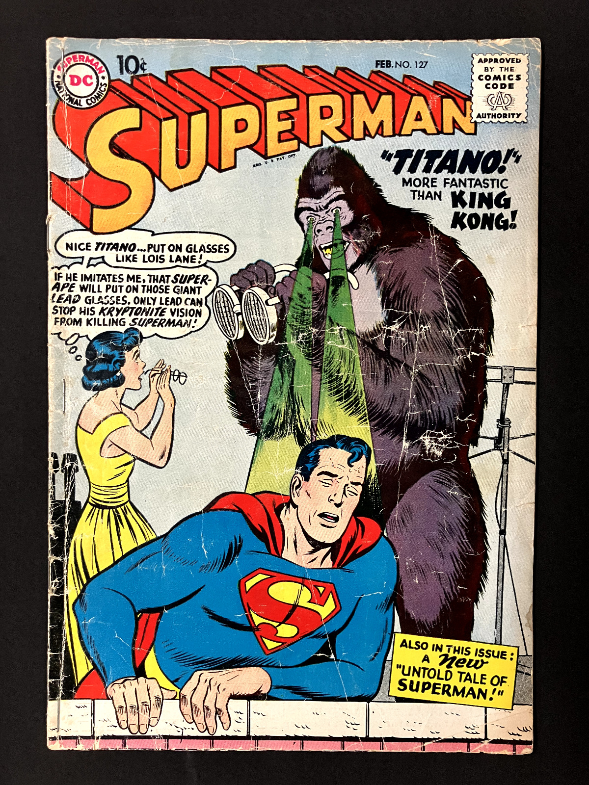 Superman #127 (1st Series) DC Comics Feb 1959 1st Appear Titano