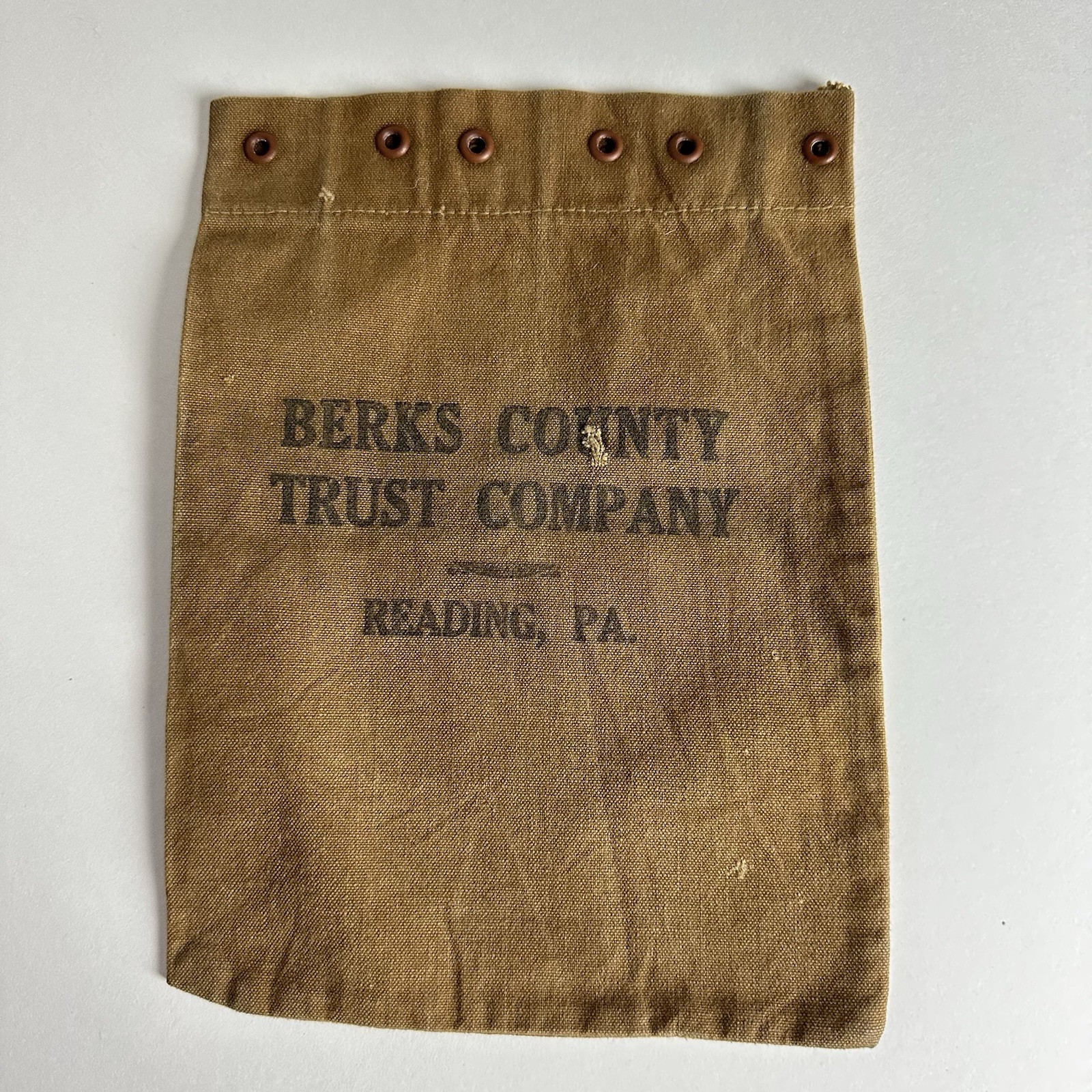 Vintage Berks County Trust Company Reading PA Drawstring Money Bank Bag Vintage Berks County Trust Company Reading PA Drawstring Money Bank Bag