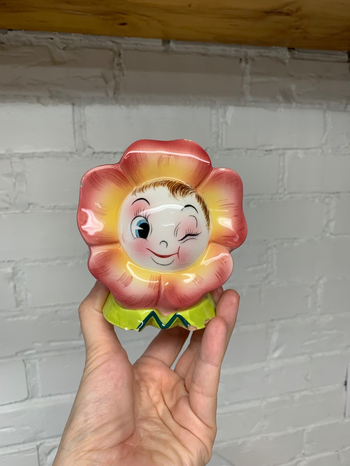 vintage super rare PY Holt Howard Norcrest anthropomorphic flower planter
