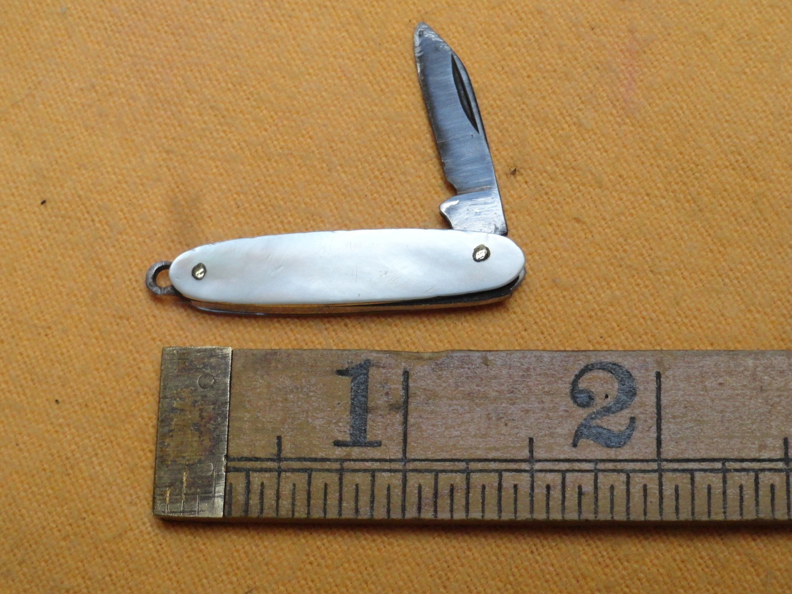 vintage miniature pearl handle pocket knife antique pocket knife lot 1 1/2\