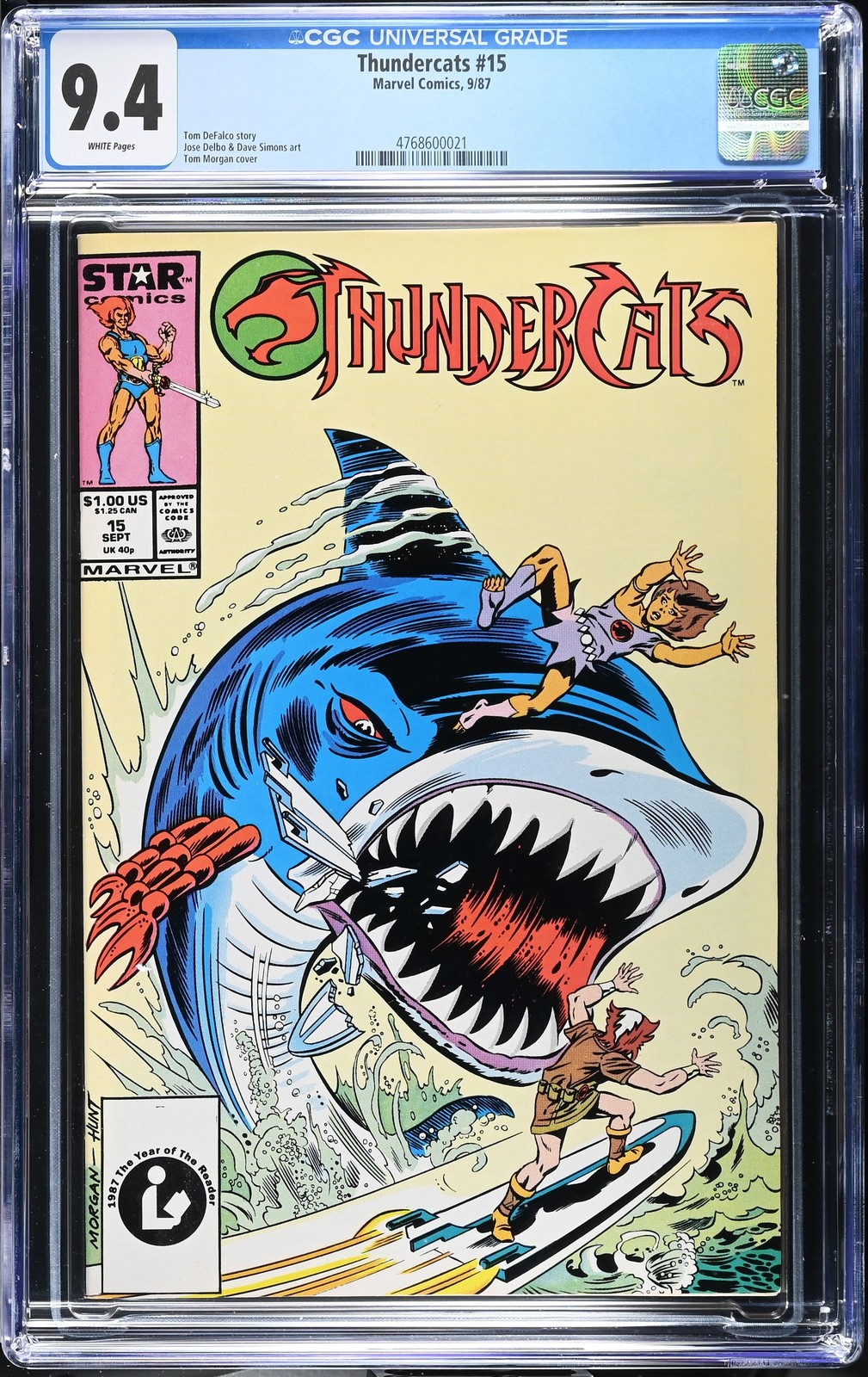 Thundercats #15 (9/87) Graded CGC 9.4