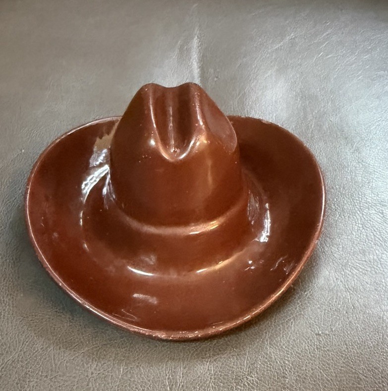 Vintage Prizer-Ware Enamel Over Cast Iron Cowboy Hat Ashtray Reading PA