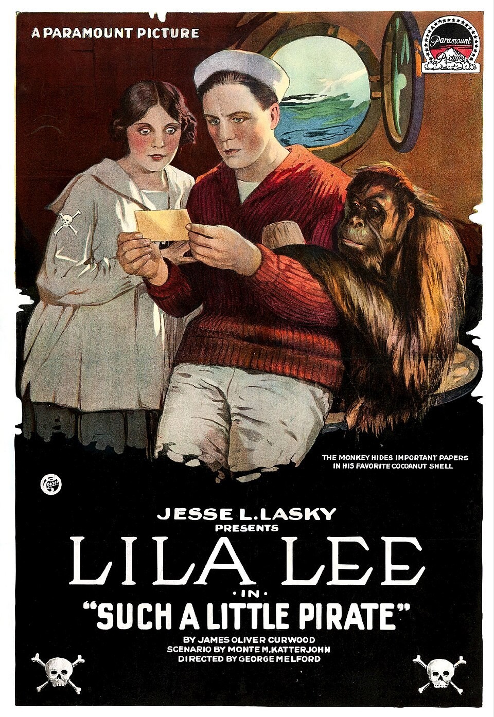 LILA LEE in Such A Little Pirate - 1918 Movie Poster Image - Print