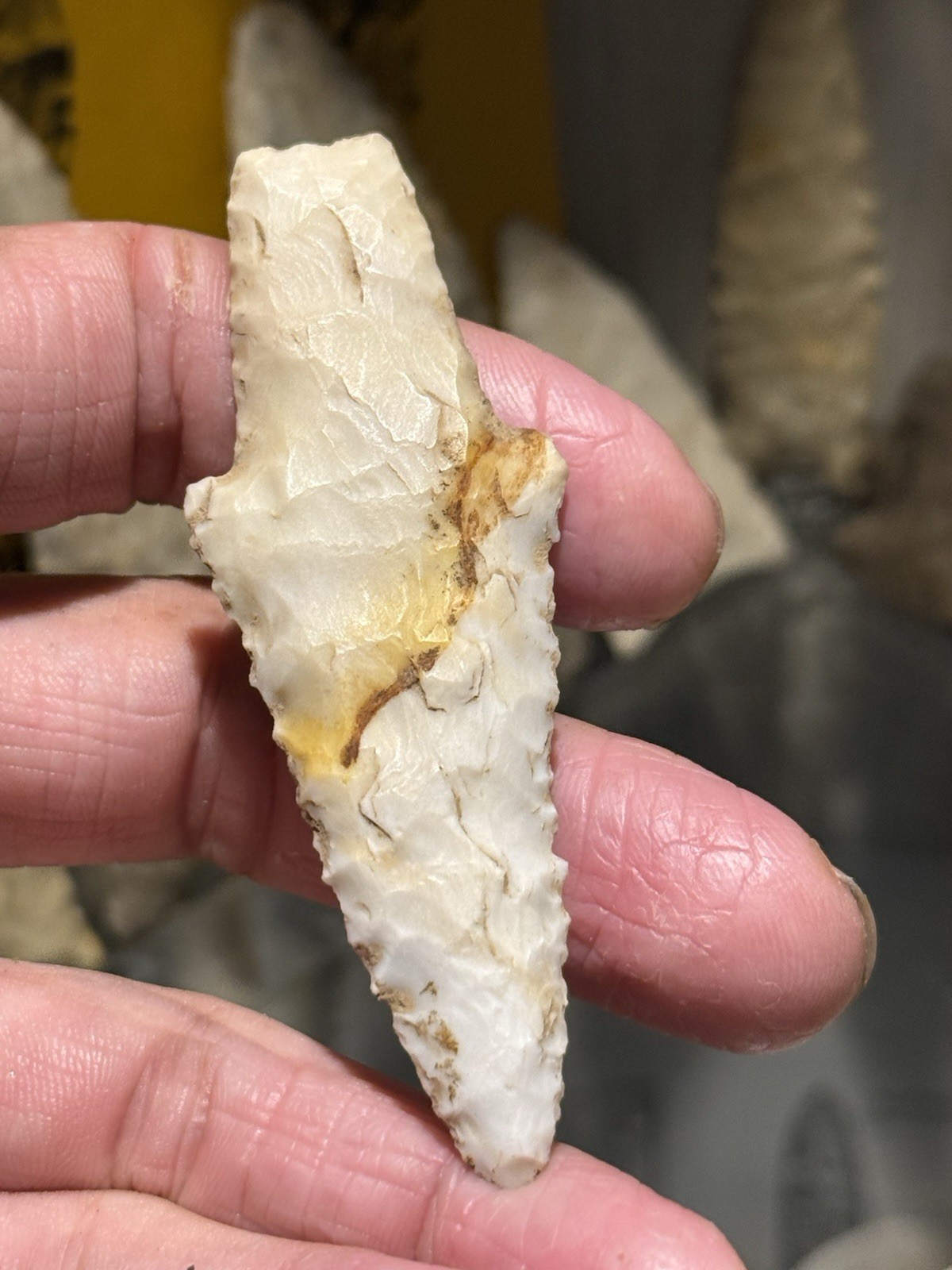 Outstanding Rare Hidden Valley 3 1/8 In Greene Co Illinois Arrowhead Ex Lewis