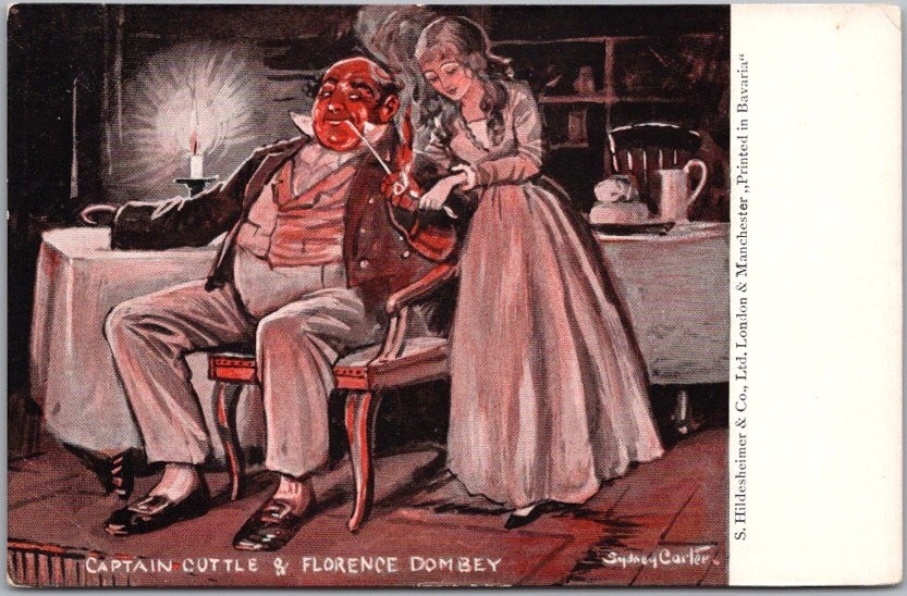 c1900s CHARLES DICKENS Characters Postcard \