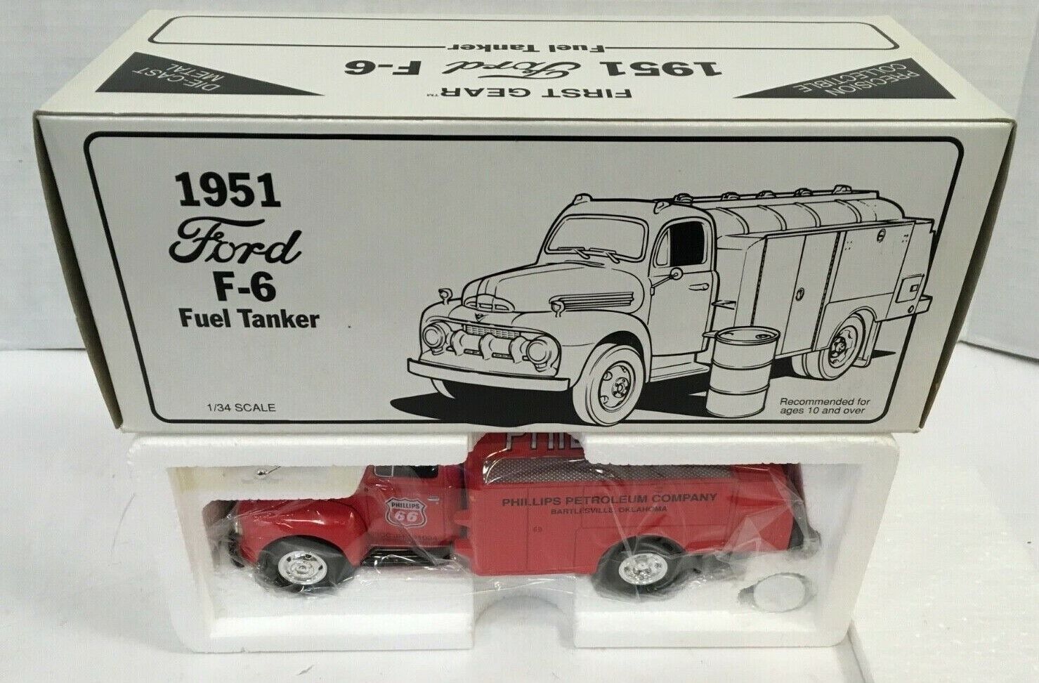 1992 FIRST GEAR 1951 FORD F-6 DRY TOY FUEL TANKER NEW IN BOX 1:34 