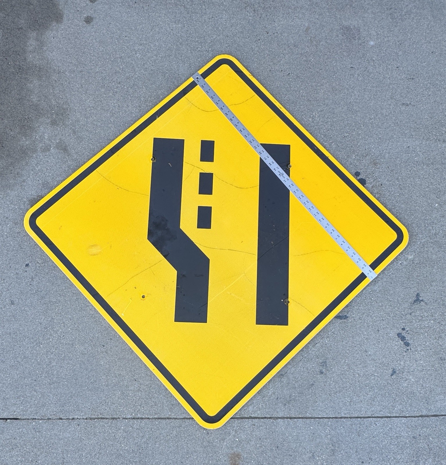 Lane Ends Ahead 36\